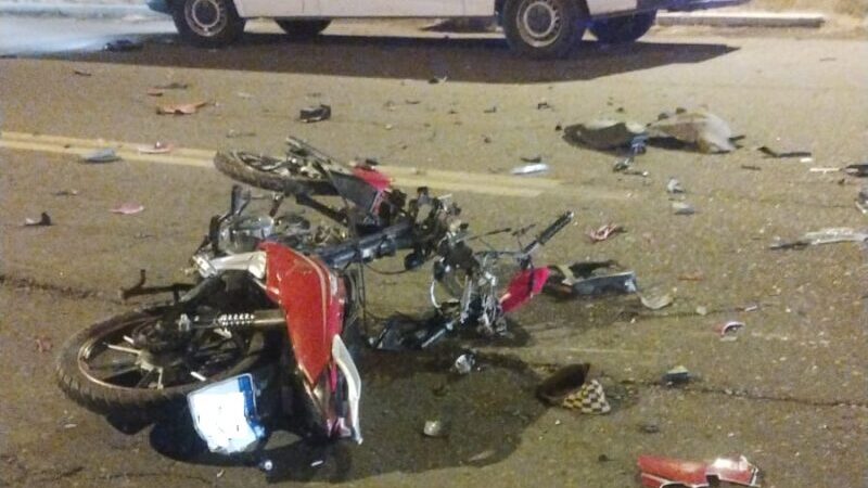 Motociclista fracturado en siniestro vial