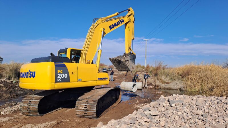 El municipio se hizo cargo de un viejo problema en calle los Dos Álamos