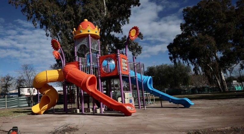 El Parque Infantil de Villa Atuel en la recta final de obra