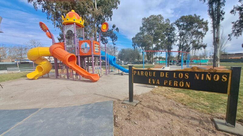 El Intendente inaugura este domingo el nuevo Parque Infantil de Villa Atuel
