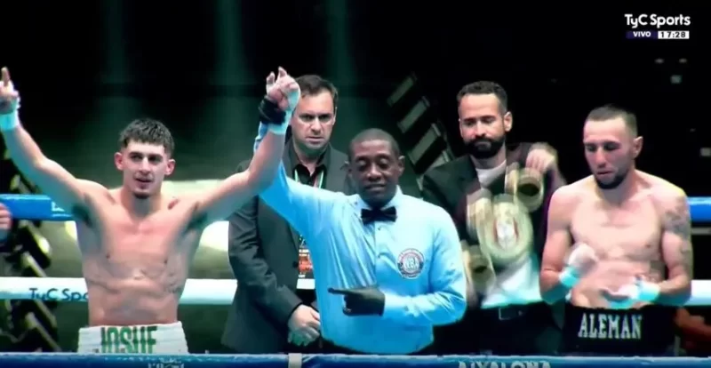 Histórico triunfo del argentino Mirco Cuello en Libia: noqueó en el segundo round y se consagró campeón mundial ante la mirada de Mike Tyson