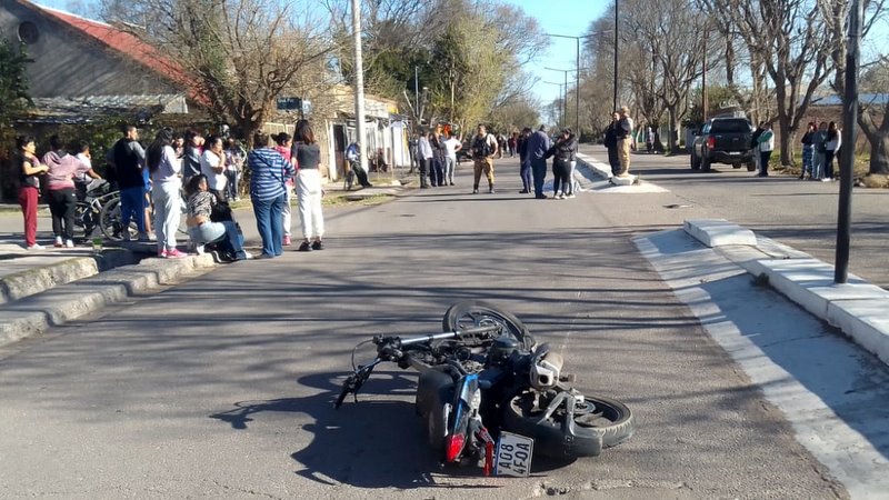 Adolescente murió en un accidente de moto
