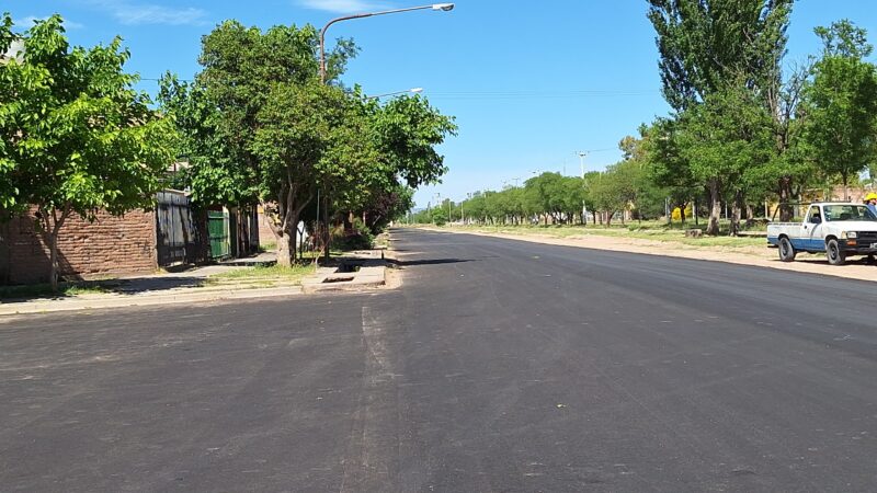 La Circunvalación de avenida Rawson ya tiene asfalto