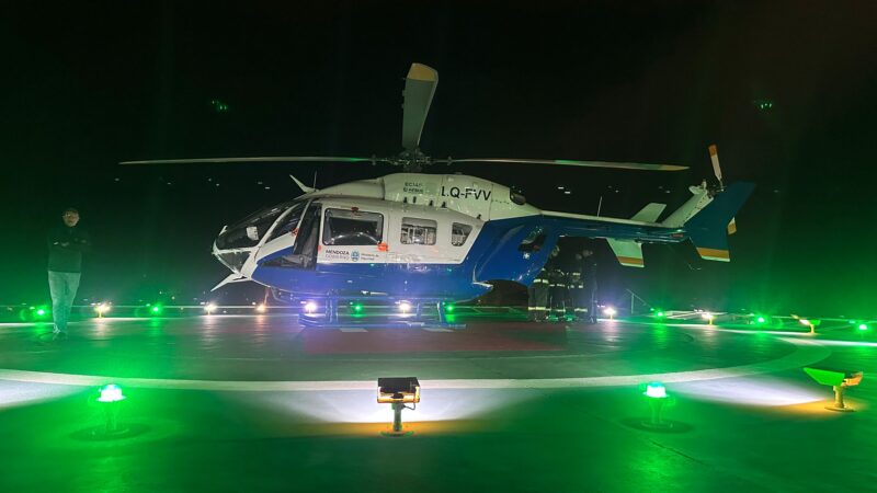 Un joven fue baleado y trasladado en helicóptero sanitario