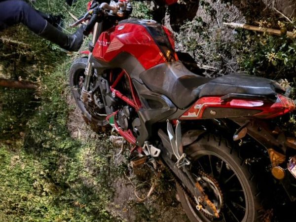 Motociclista lesionado luego de chocar alcoholizado