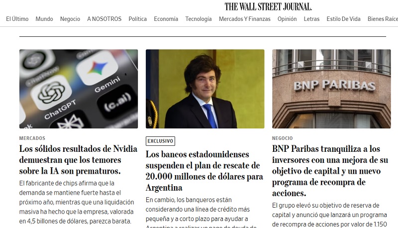Se cayó el préstamo de USD 20 mil millones del JP Morgan