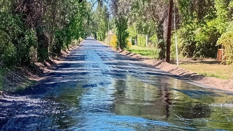 Vialidad Mendoza recuperó una calle de San Rafael con fuerte perfil turístico
