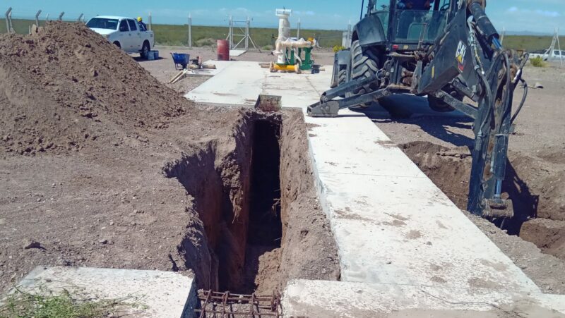 Importantes avances en la estación de separación, medición y odorización del Gasoducto