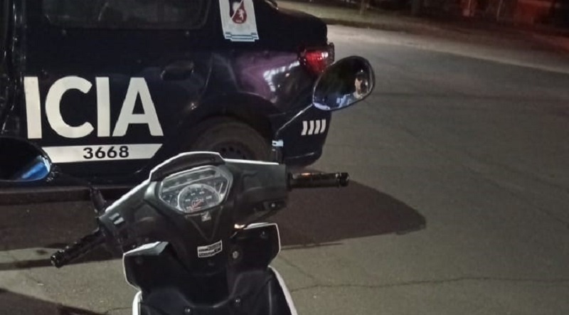 Motociclista detenida con unas copas de más