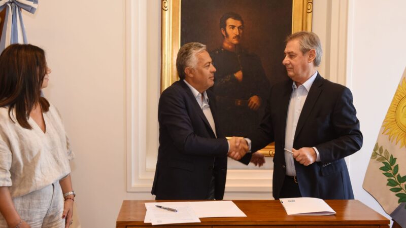 Cornejo y Félix firmaron tres convenios para realizar obras clave para San Rafael por más de 550 millones de pesos