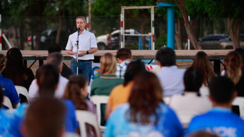 Omar Félix y los vecinos de El Cerrito inauguraron las nuevas obras en el Poli 3