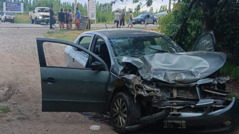 Lesionados en un choque en rutas 143 y 176