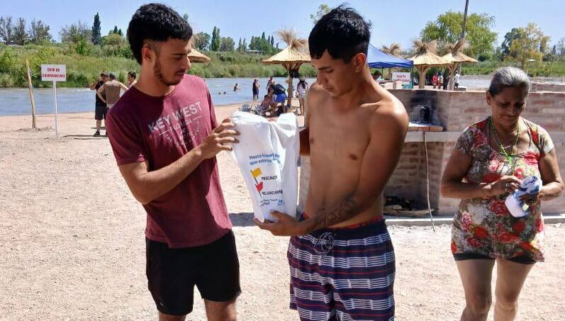 «Tu verano limpio y seguro», campaña de concientización en puntos turísticos de San Rafael