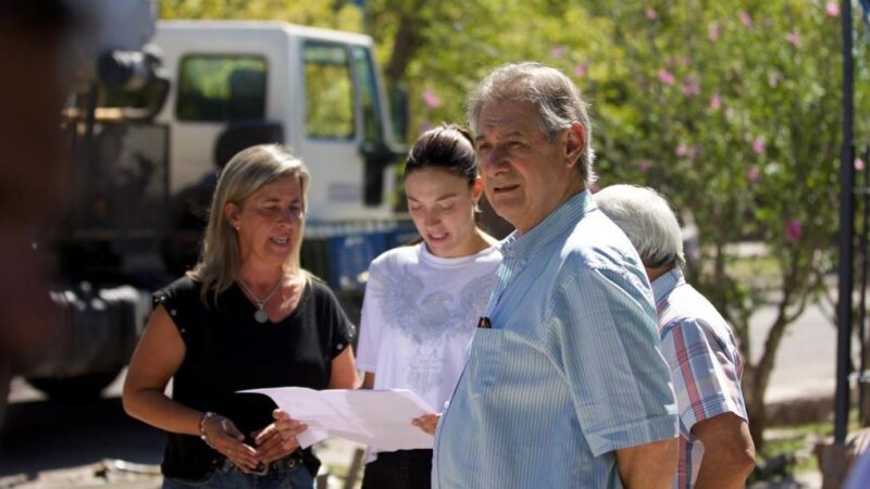 Obras en marcha: el intendente Omar Félix supervisó los trabajos en la plaza «Justo Rufino Guerrero» de Cuadro Nacional