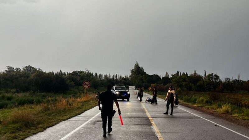Trágico siniestro vial en en ruta 146 y el puente del Rio Diamante