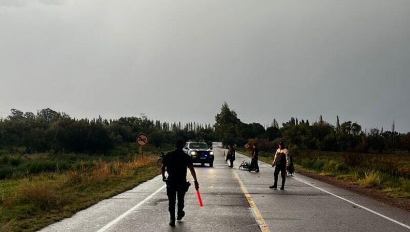 Trágico siniestro vial en en ruta 146 y el puente del Rio Diamante