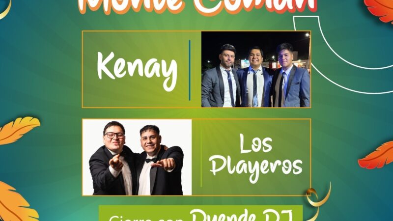 Festejamos el carnaval en la costanera municipal de Monte Comán y con la música de Los Playeros y Kenay