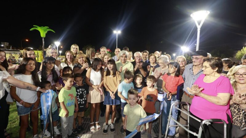 Omar Félix inauguró el parque infantil «Abuelo Miguel» de Real Del Padre