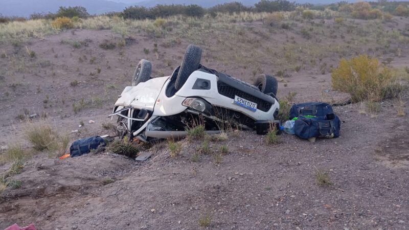 Vuelco fatal en Pareditas