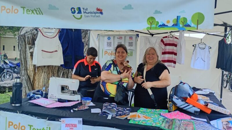 8 M: San Rafael organizó una gran feria de mujeres emprendedoras