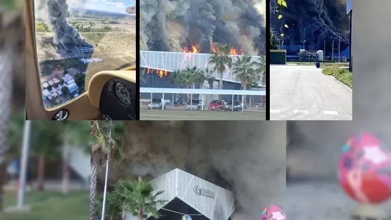 se incendió el Casino de Mendoza en el Este y evacuaron el complejo