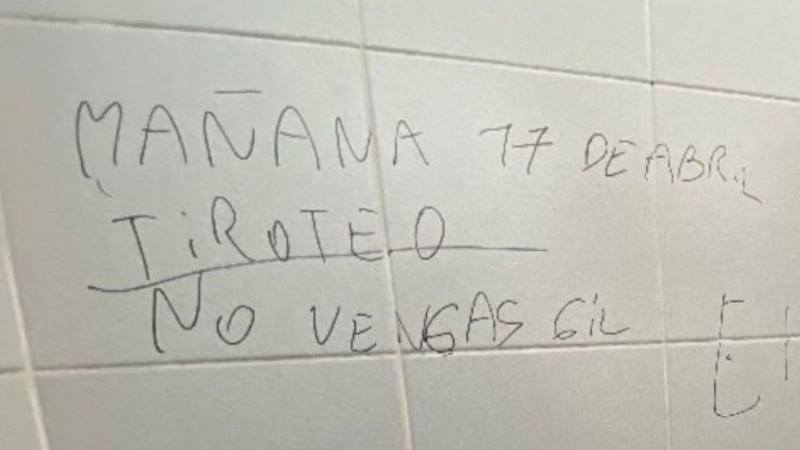 Investigación por pintadas amenazantes en escuelas, detectaron el perfil de tres menores