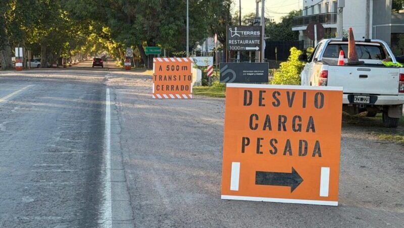 Desvíos programados por el avance de las obras de refuncionalización en la Ruta 143