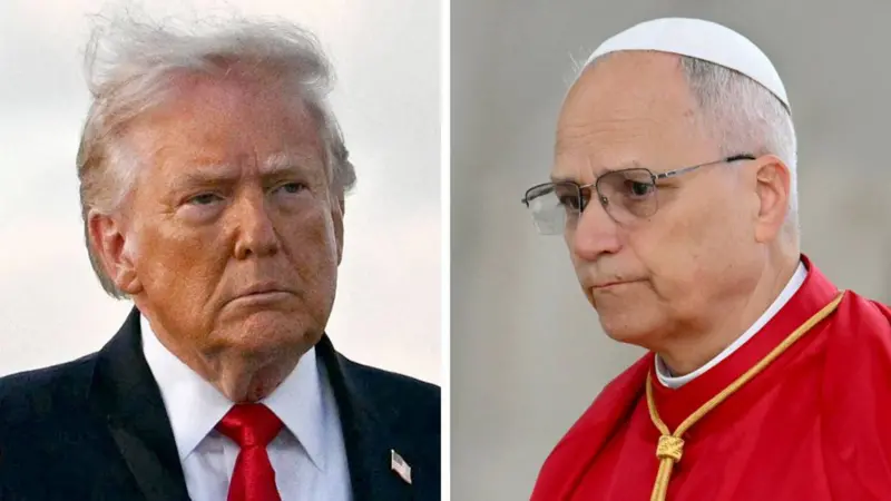 Trump lanza un fuerte ataque contra el papa León XIV por sus críticas a la guerra en Irán, y este responde que «no le tiene miedo»