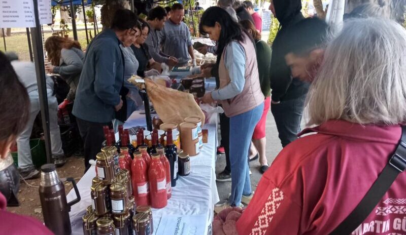 La escuela Martín Güemes y una exitosa venta de sus productos junto a la Feria Franca