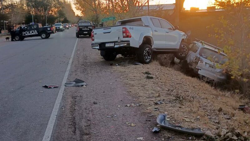 Violento choque y un herido en la Villa 25 de Mayo