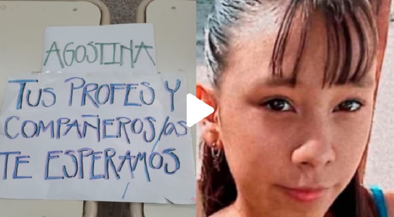Se conoció un audio que envió Agostina Vega a sus amigas antes de su desaparición