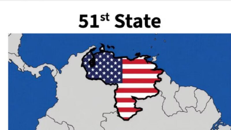 Donald Trump publicó en su red social una imagen de Venezuela como el estado número 51 de Estados Unidos
