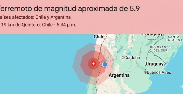 El sismo que alertó Google en Mendoza y que nadie sintió
