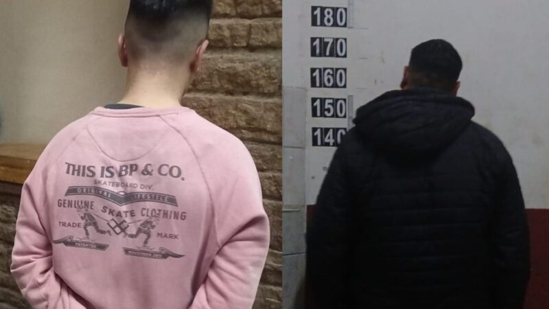 Alerta al 911 por disparos persecución policial y dos aprehendidos