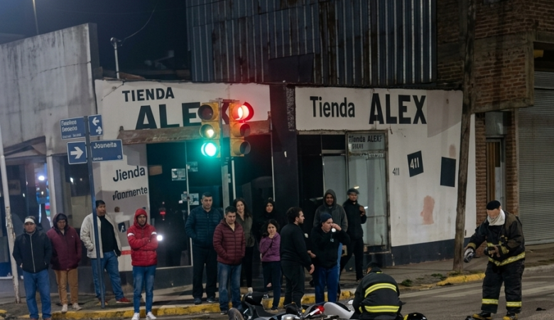 Los bomberos de Tupungato iban a un incendio y chocaron contra un motociclista