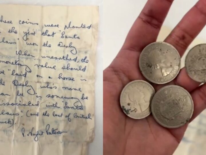 Encontró una nota enterrada en una plaza con una extraña predicción de hace décadas que podría hacerlo rico