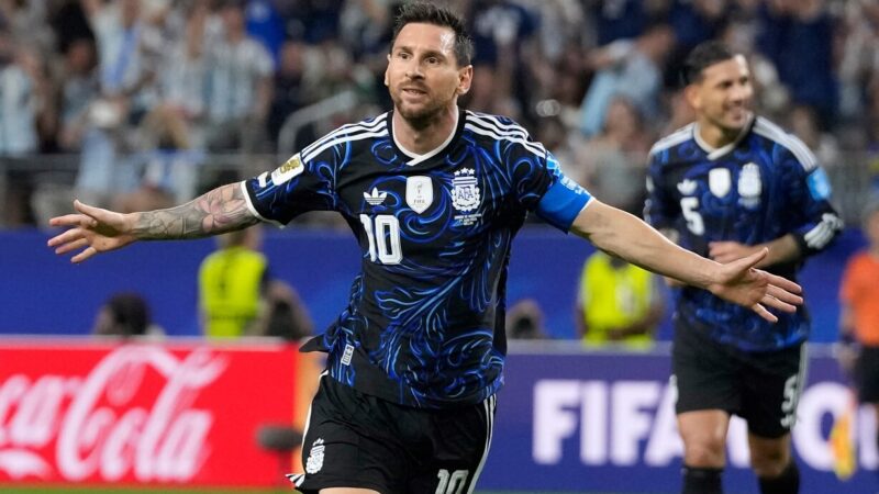 Con otro gol de Messi, la selección le ganó 3-1 a Jordania y armó una fiesta en Dallas