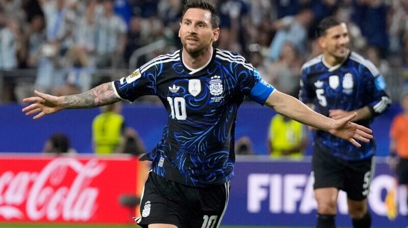Con otro gol de Messi, la selección le ganó 3-1 a Jordania y armó una fiesta en Dallas