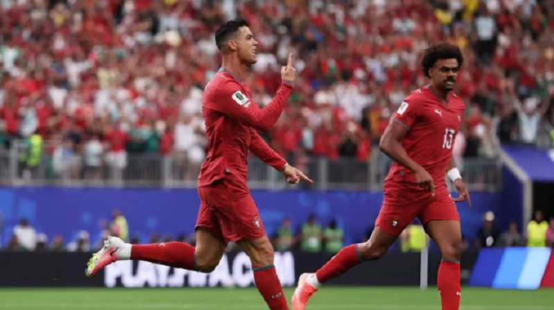 Se destapó Portugal: doblete récord de Cristiano Ronaldo y goleada ante Uzbekistán