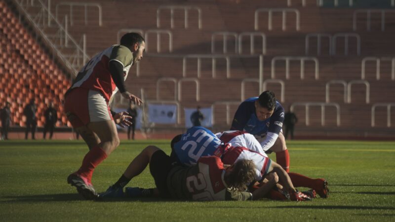 Caciques de Almafuerte disputaron su sexto partido de rugby extramuros en el Estadio Malvinas Argentinas