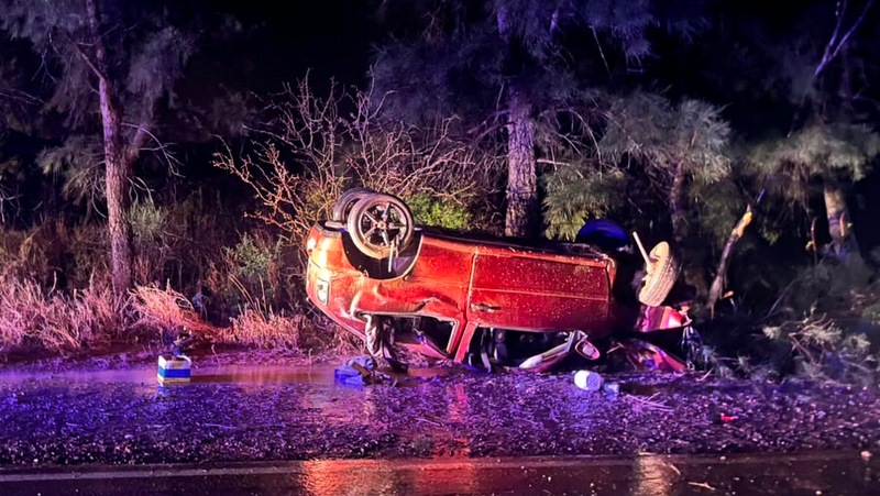 Vuelco y tragedia en San Martín