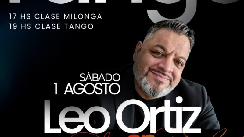 Llega a San Rafael un Seminario de tango de la mano de Leo Ortiz, docente y bailarín de tango