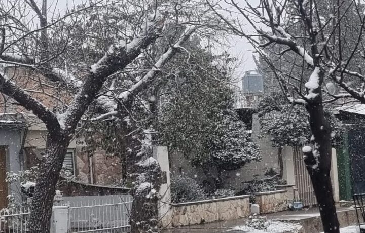 Nieva en algunos departamentos de Mendoza
