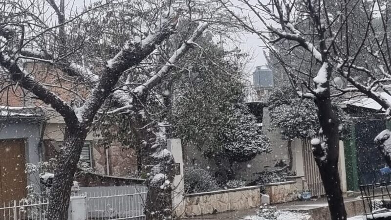 Nieva en algunos departamentos de Mendoza