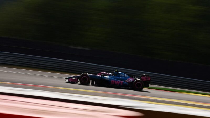 Colapinto lideró a Alpine en un viernes que terminó con el fuerte accidente de Gasly en Bélgica