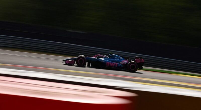 Colapinto lideró a Alpine en un viernes que terminó con el fuerte accidente de Gasly en Bélgica