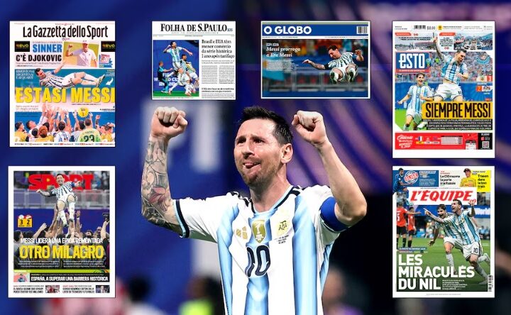 “Otro milagro de Messi” y “Es un mito”: las portadas de los diarios del mundo tras el épico triunfo de Argentina