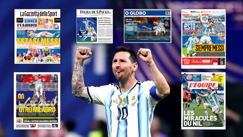 “Otro milagro de Messi” y “Es un mito”: las portadas de los diarios del mundo tras el épico triunfo de Argentina