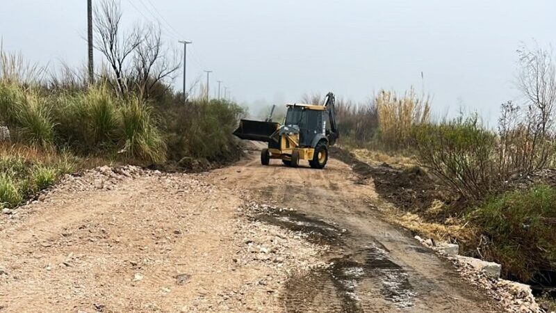 El municipio trabaja para recuperar la transitabilidad en la zona de los Dos Álamos