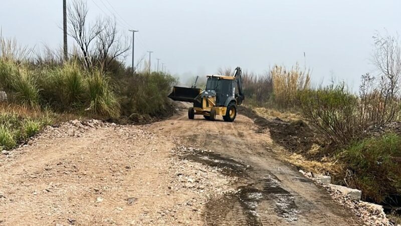 El municipio trabaja para recuperar la transitabilidad en la zona de los Dos Álamos